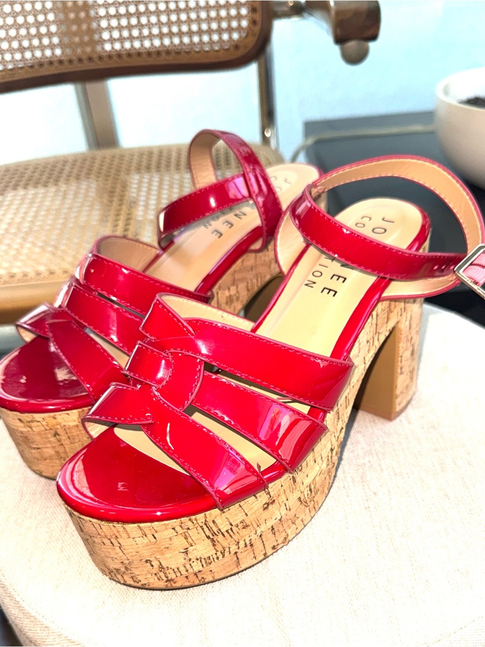 Red Platform Sandals-NEW!